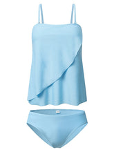 Women's Swimwear Tankini 2 Piece Plus Size Swimsuit Backless for Big Busts  Bathing Suits New Beach Wear Simple